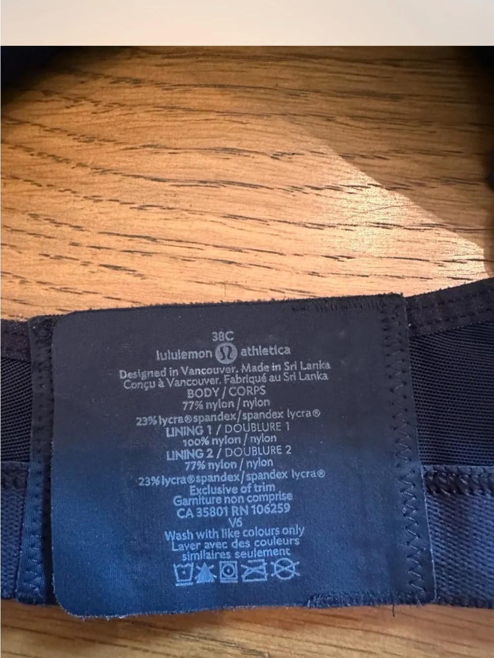 lululemon athletica Deep Navy Supportive Sports Bra